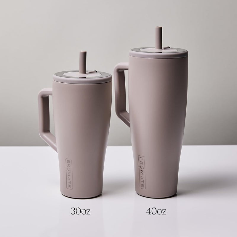 BrÃ¼Mate Era 40 oz Tumbler with Handle and Straw | 100% Leakproof Insulated Water Bottle Tumbler with Lid and Flexible SoftSip Straw | Made of Stainless Steel | Cup Holder Friendly | 40oz (Blue Agave) | with Handle, and Straw, 100% Leakproof, Insulated, with Lid, and Straw - Image 5